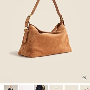J. Crew Berkeley small shoulder bag in tan suede